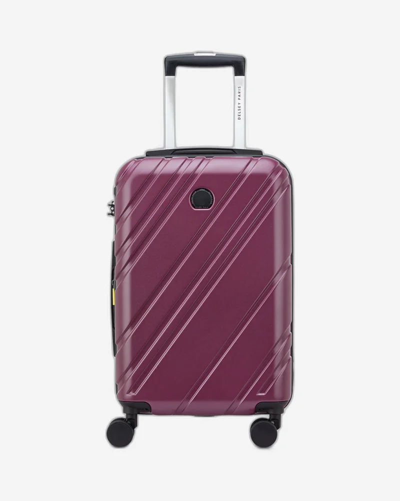 ديلسي _باريس maxence 55 cm 4 double wheel expandable cabin luggage trolley case - purple